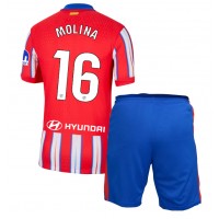 Atletico Madrid Nahuel Molina #16 Hjemmedraktsett Barn 2024-25 Kortermet (+ Korte bukser)